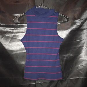 Fitted low cut turtle neck sweater